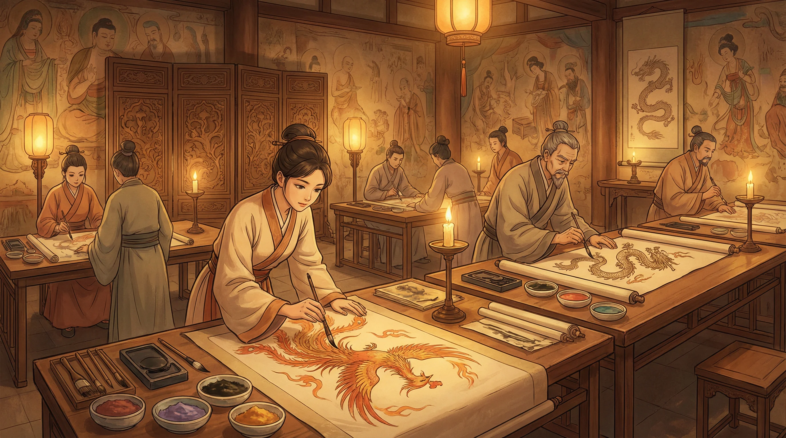 画师入驻 - 19岁RAPPER潮水 国风动漫画师